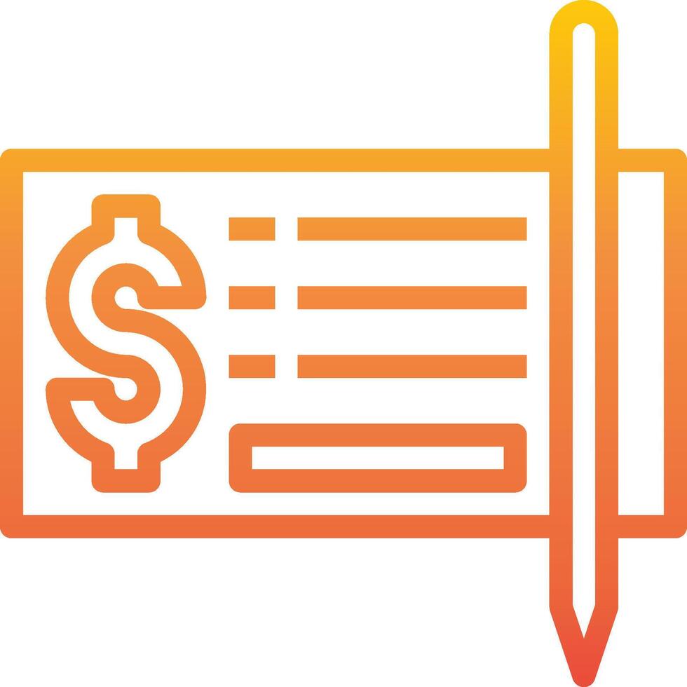 A pen and a check icon on a white background vector