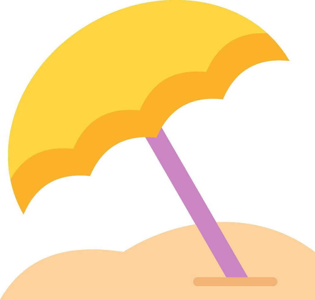 Beach umbrella clipart vector