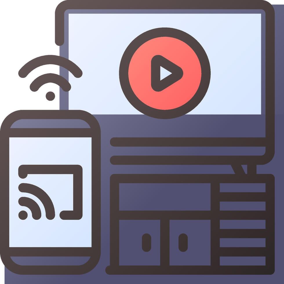 A phone and a tablet are connected to a player vector