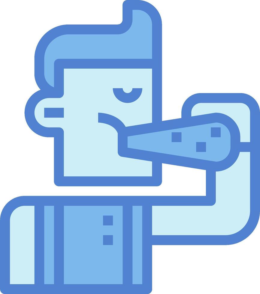 A man with a toothbrush in his mouth vector