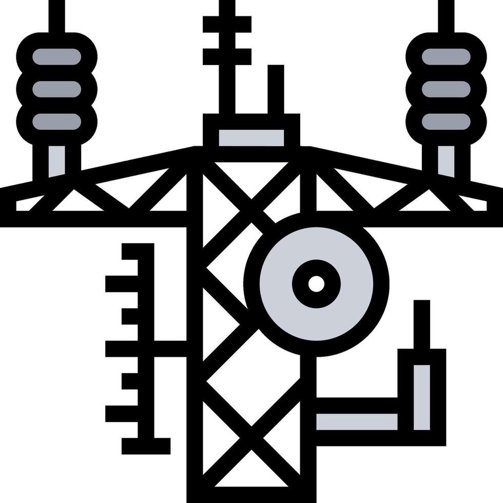 Electricity tower illustration vector