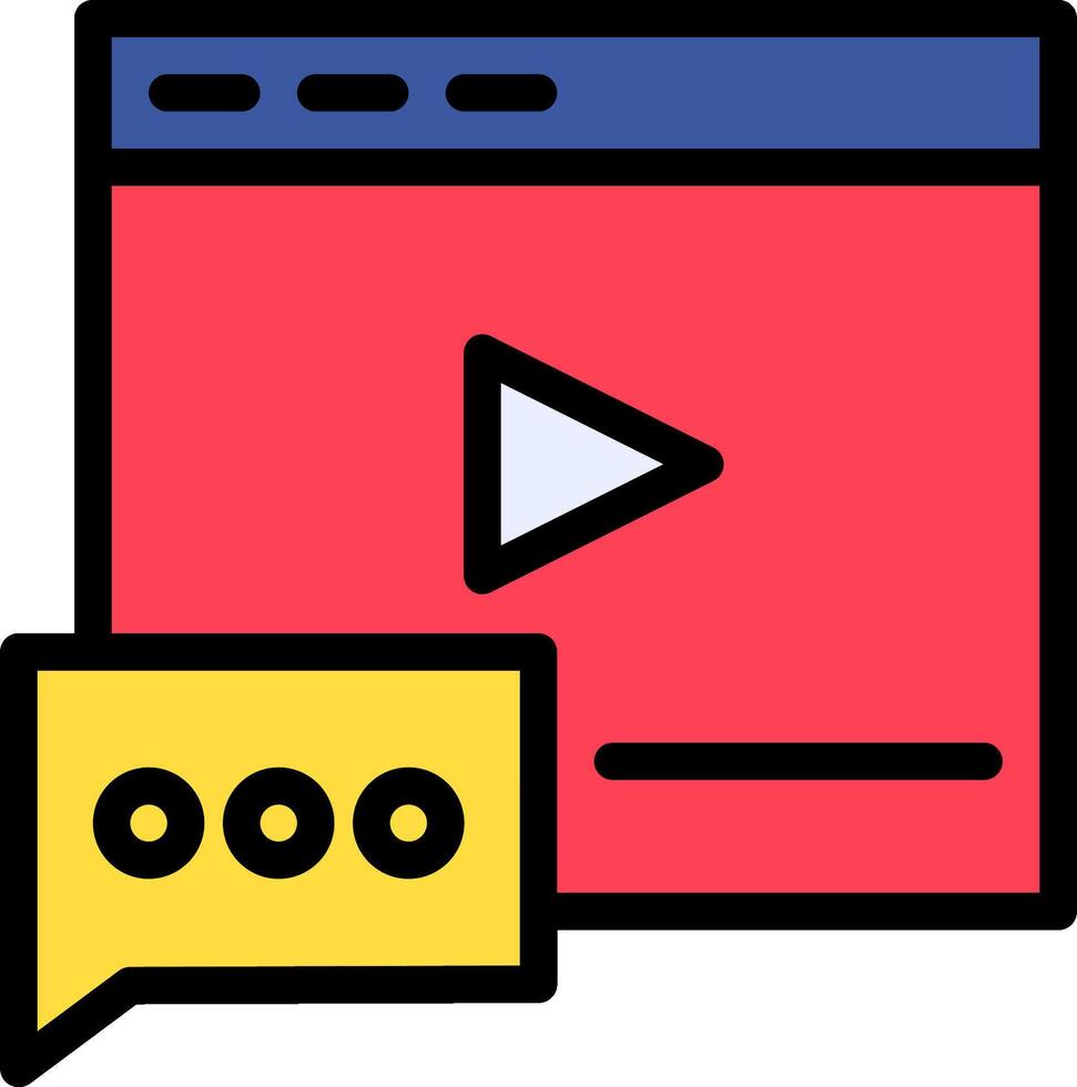 chat icon with a chat bubble vector