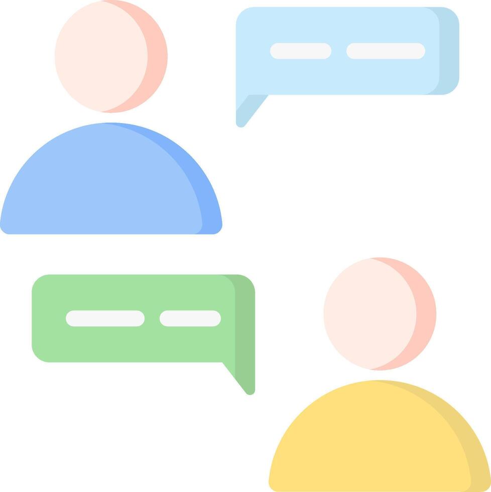 Three people with speech bubbles on a white background vector