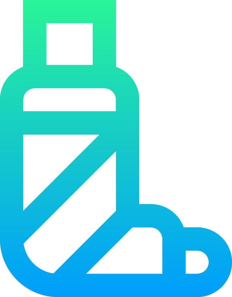 A blue and green shoe icon vector