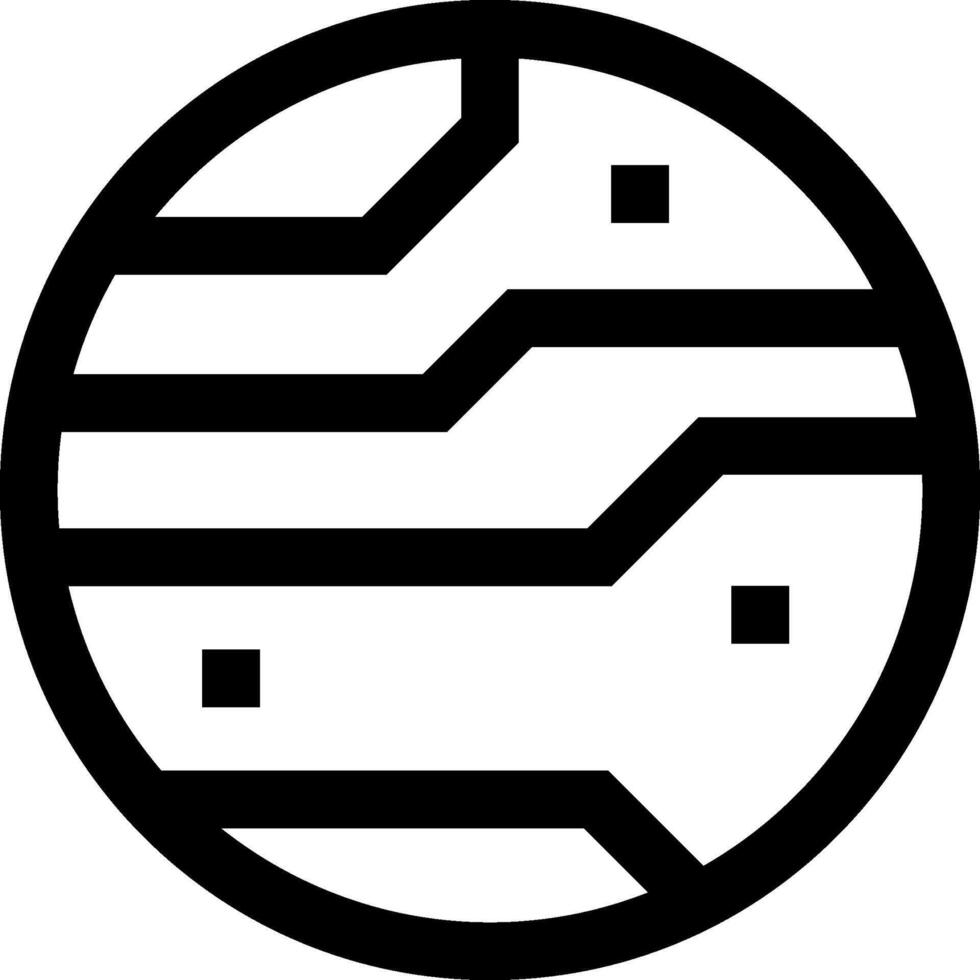 A black and white logo of a circuit board vector