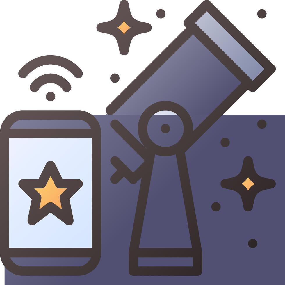 Telescope illustration design vector