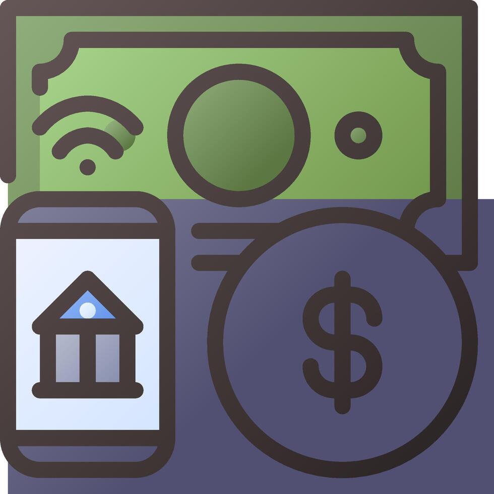 Mobile banking and mobile payments vector