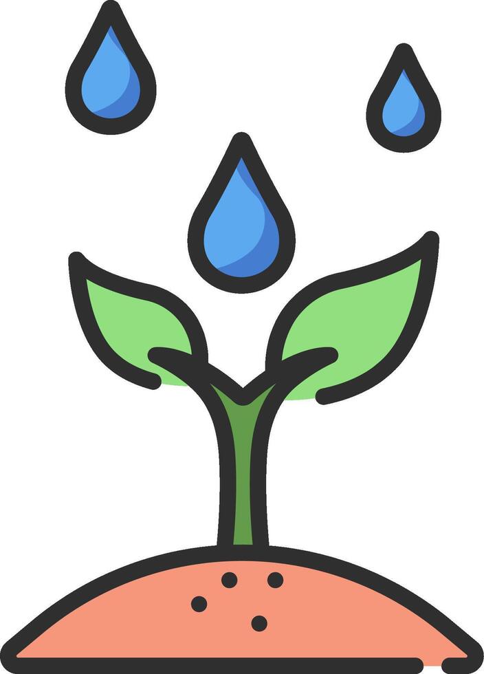 Water plant icon illustration vector