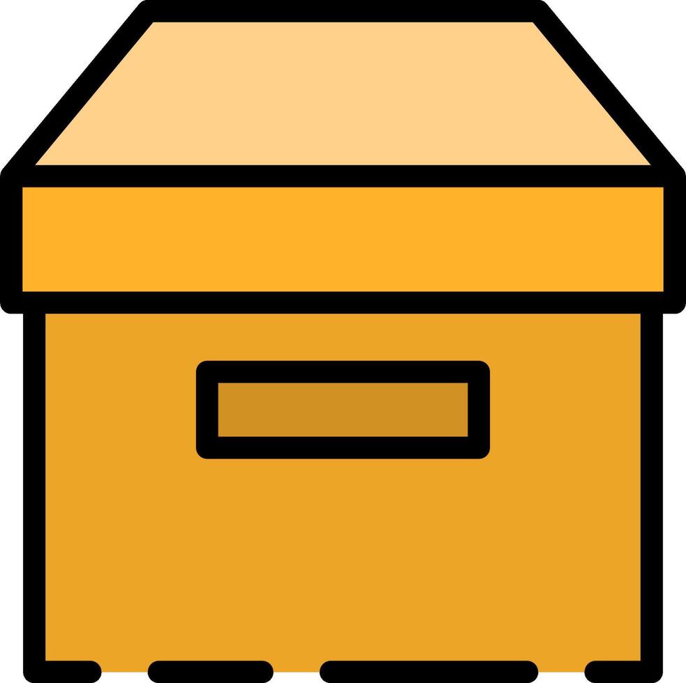 A box with a lid on it vector