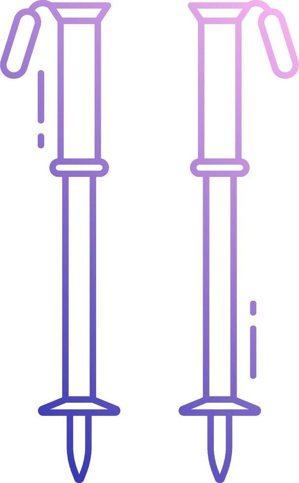 Two blue and purple nail guns on a white background vector