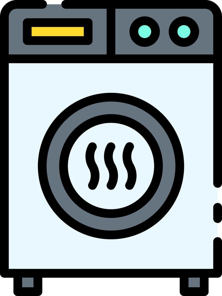 A washing machine icon on a white background vector