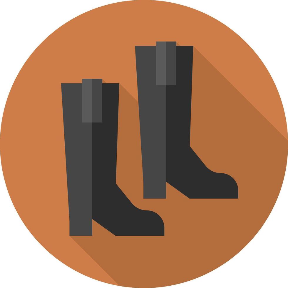 A pair of boots on a flat icon vector