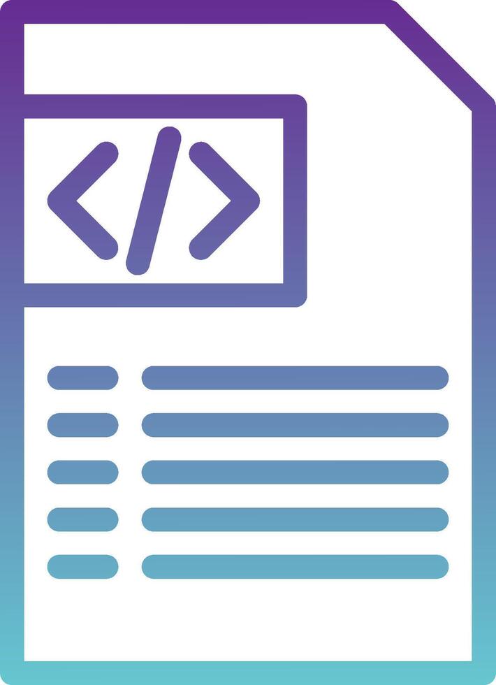 A file icon with a code symbol on it vector