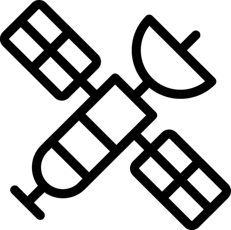 Space station icon vector