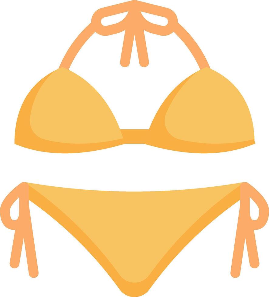 A bikini and a pair of underwear vector