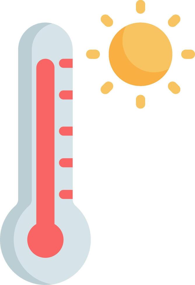 Thermometer and sun vector