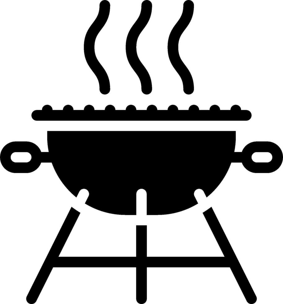Barbecue grill icon vector