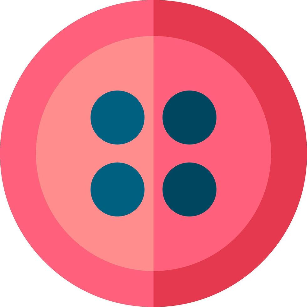 A button with four dots on it vector