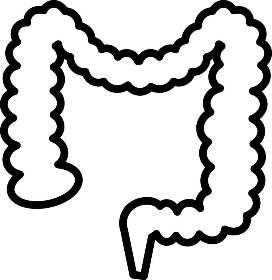 Coloring page of the human digestive system vector