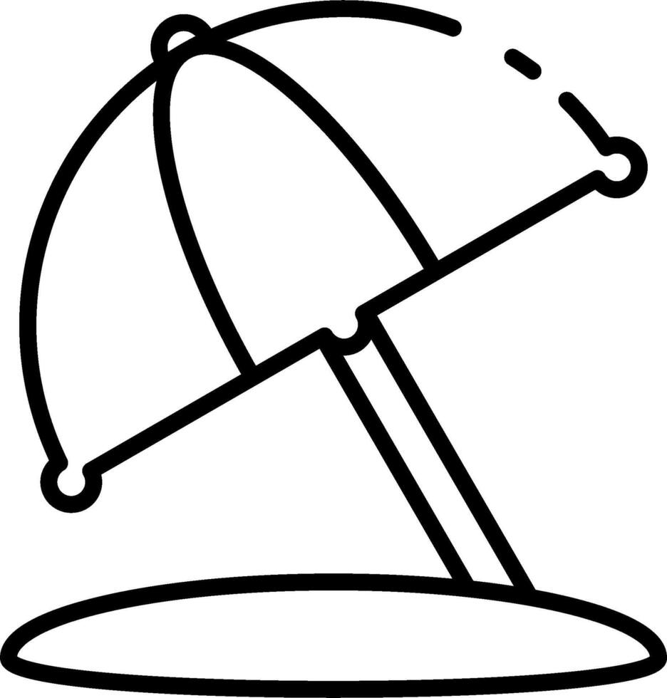 Beach umbrella icon vector