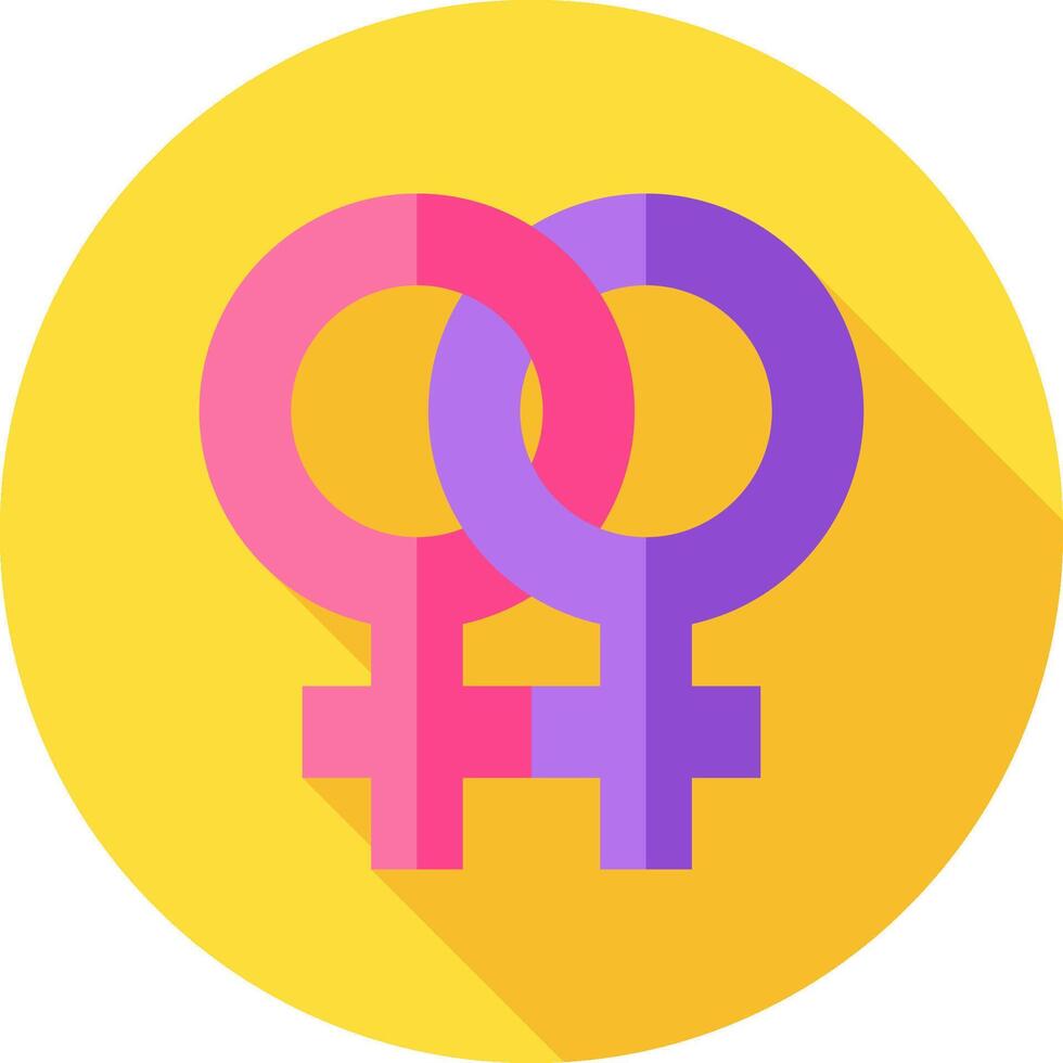 A flat icon of a female and male symbol 51416400 vector art at vecteezy