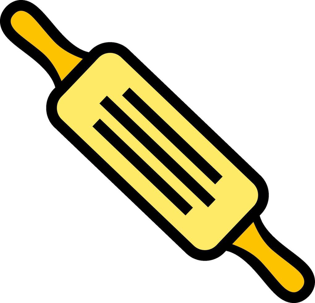 A rolling pin icon on a white background vector