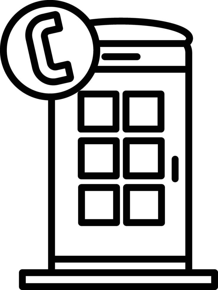 Phone Booth Icon vector