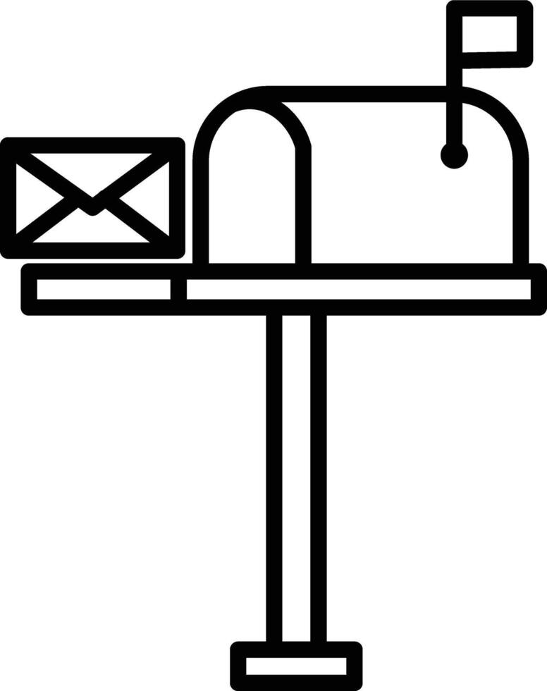 mailbox icon illustration vector