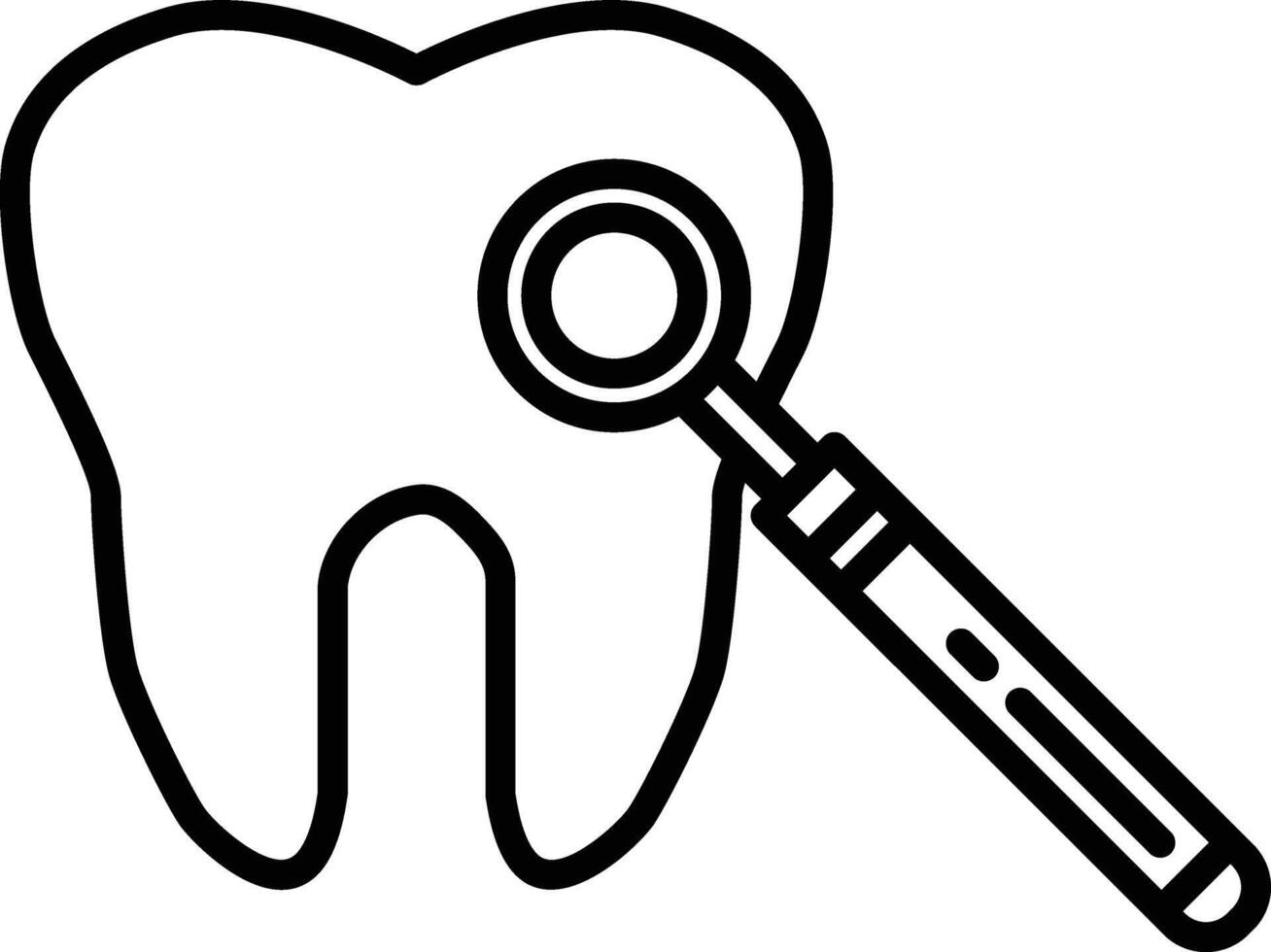 Mouth Mirror Icon vector