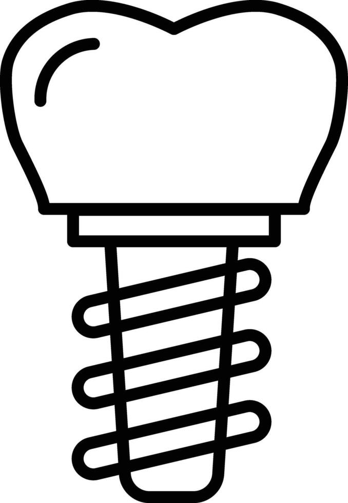 Dental Implant Icon vector
