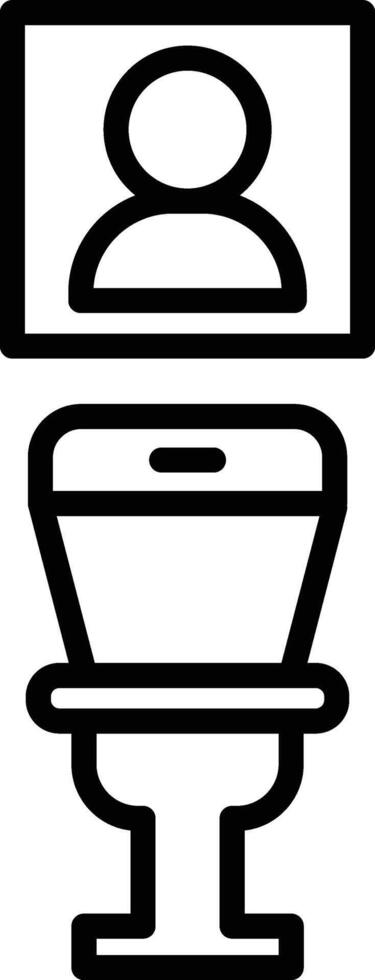 a black and white illustration of a toilet seat vector