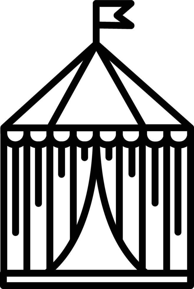 Circus Tent Icon vector