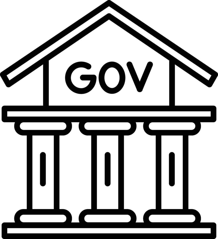 Government Building Icon vector