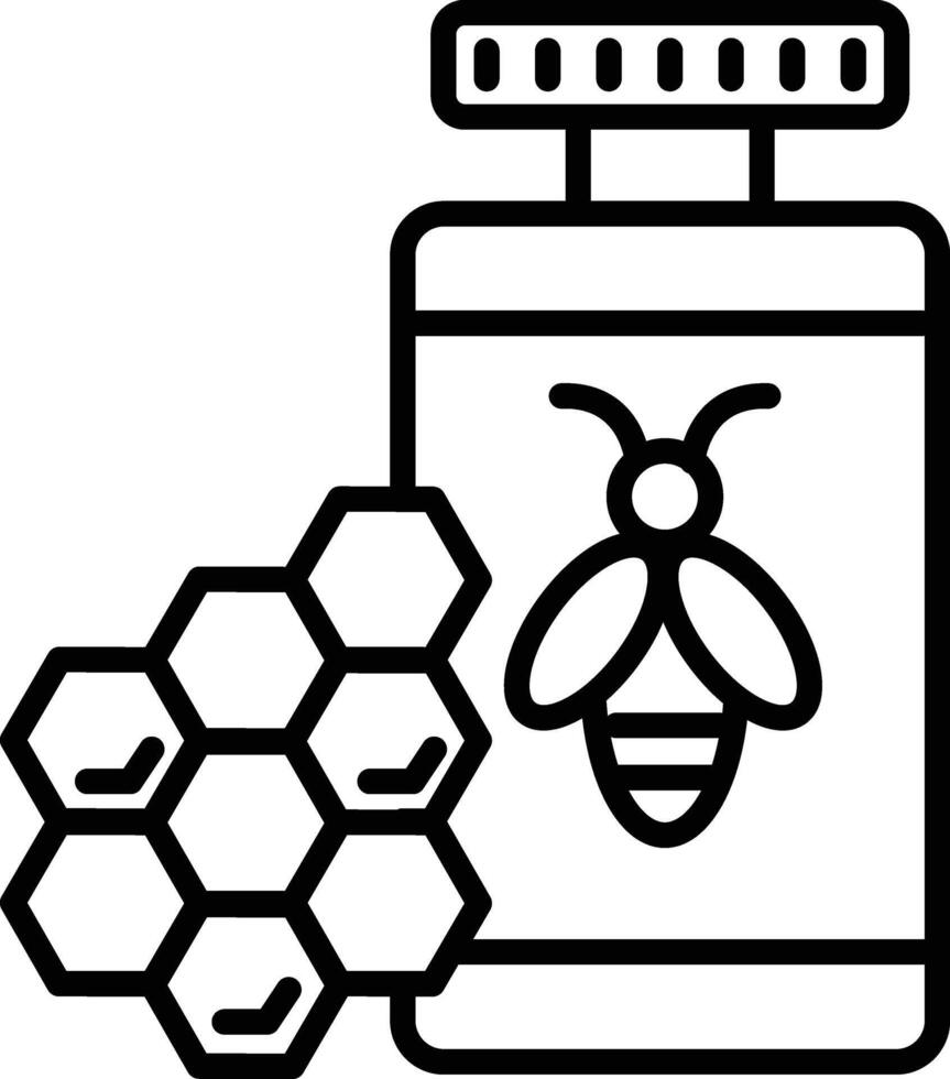 Honey Illustration Icon vector