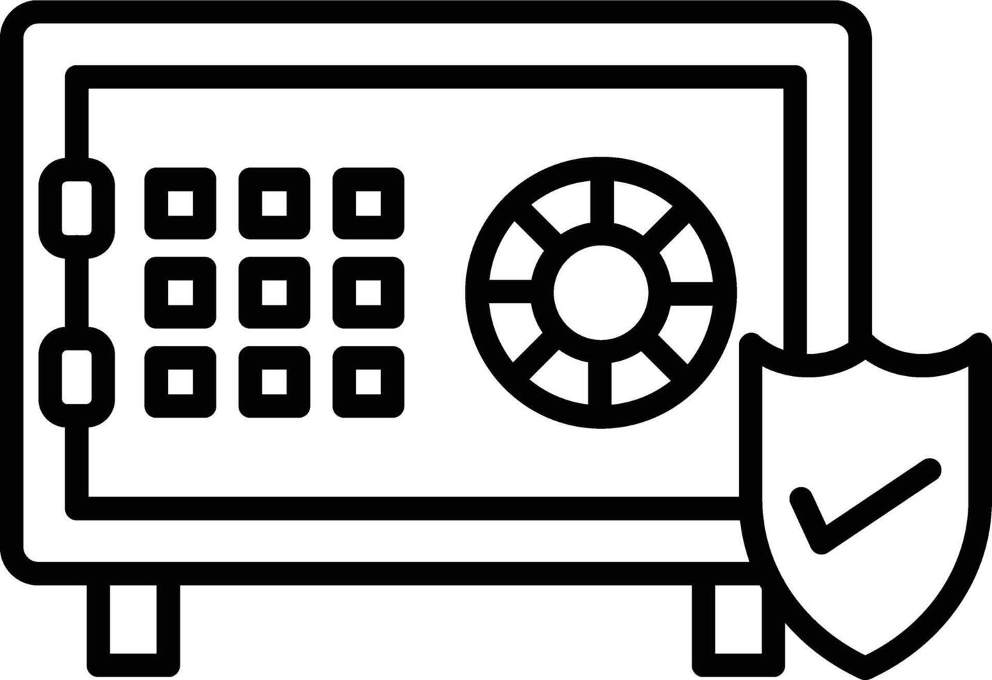 Safe Box Icon vector