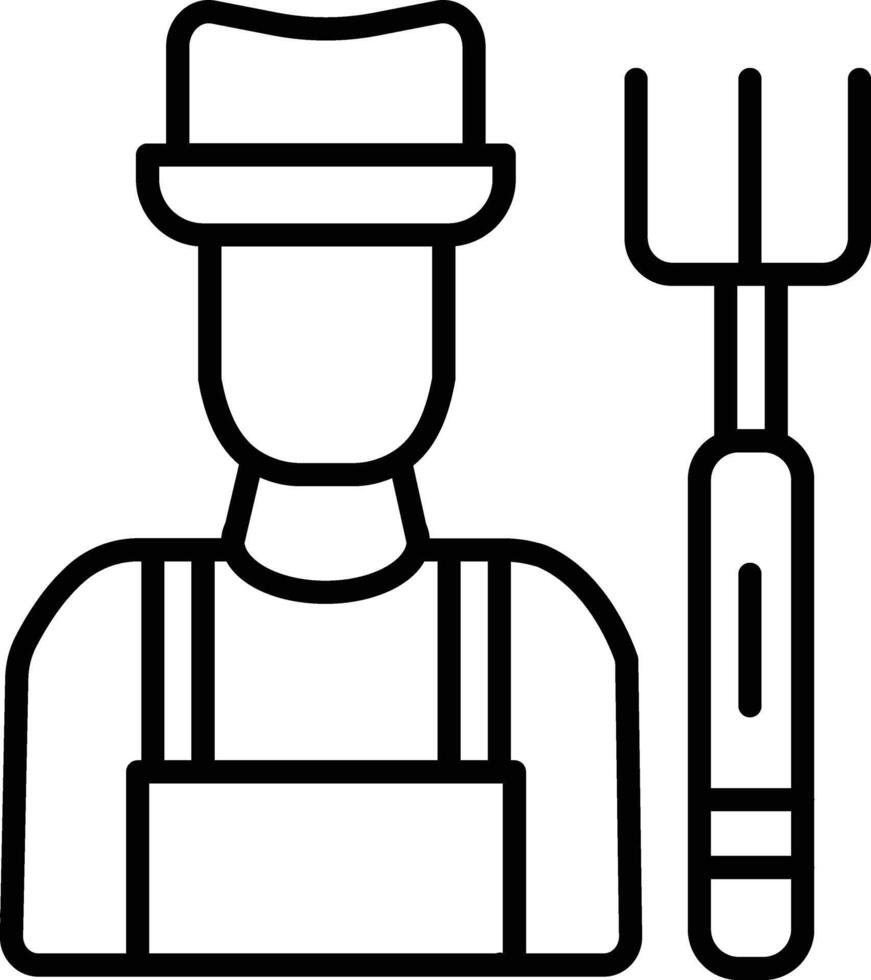 Farmer illustration Icon vector
