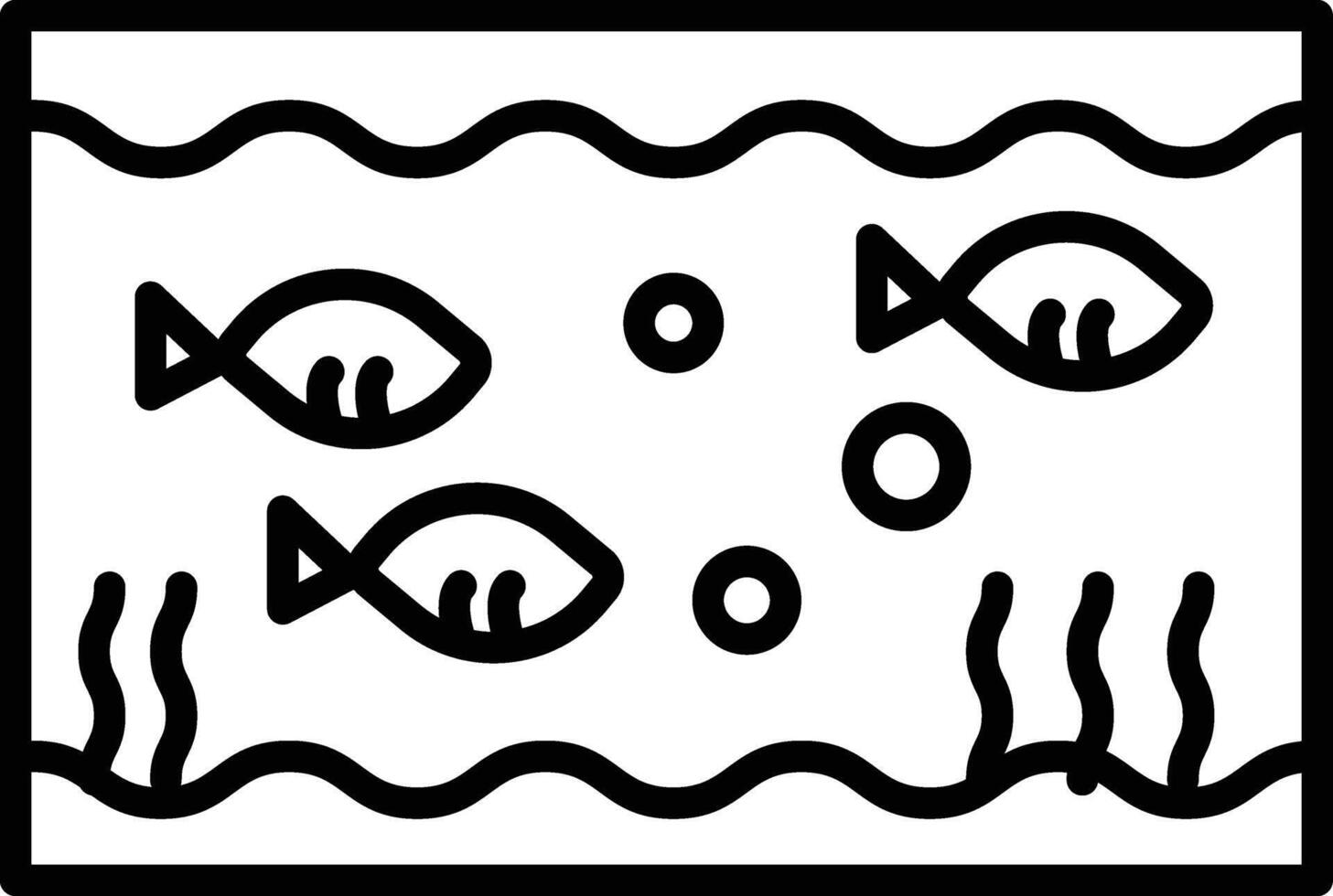 Fish Tank Icon vector