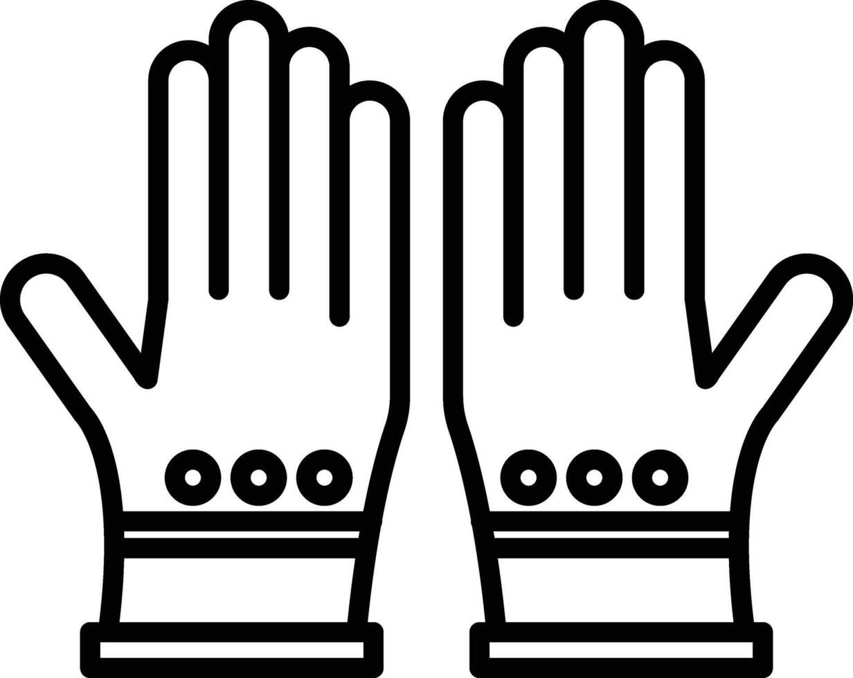 Hand Gloves Icon vector