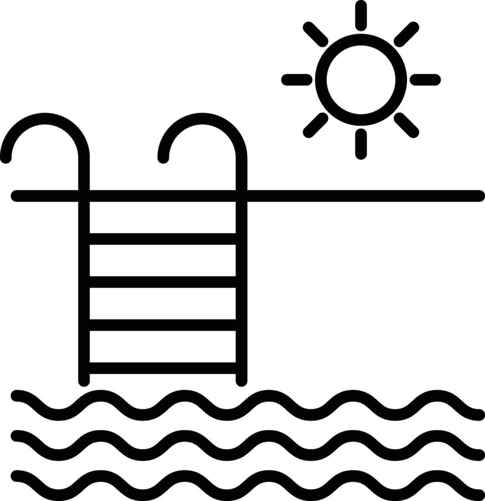 Swimming Pool Icon vector