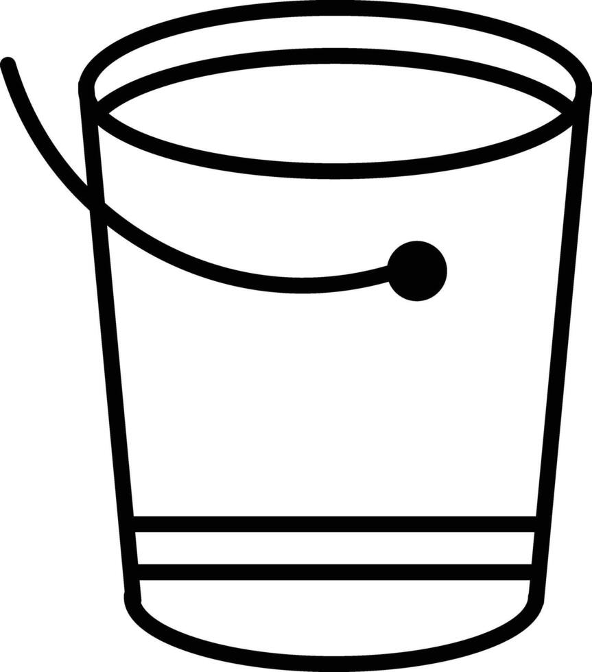 Water Bucket Icon vector