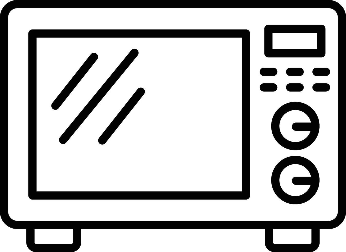 Microwave Oven Icon vector