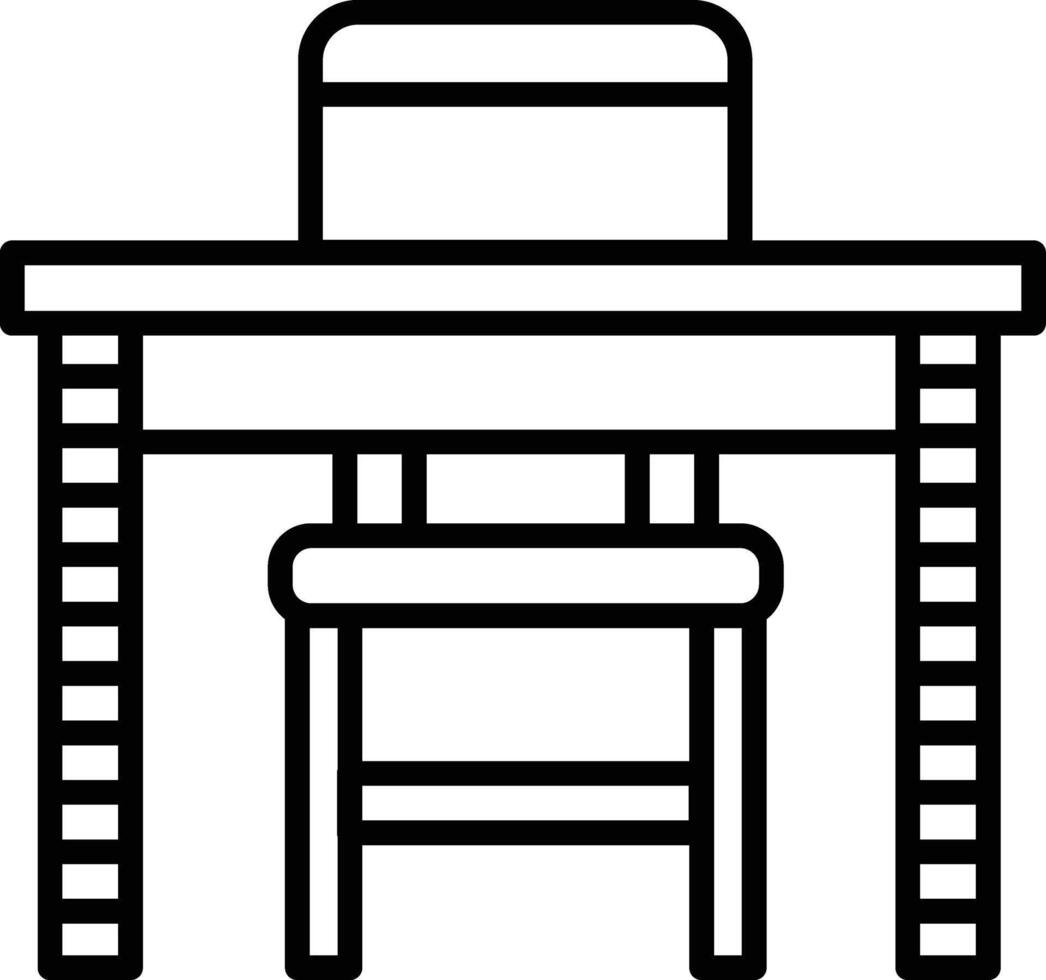 School Desk Icon vector