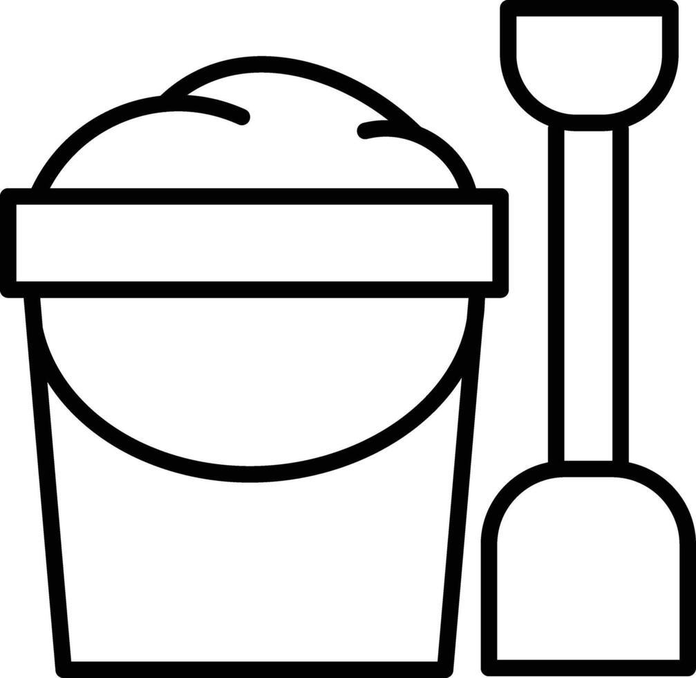 Sand Bucket Icon vector
