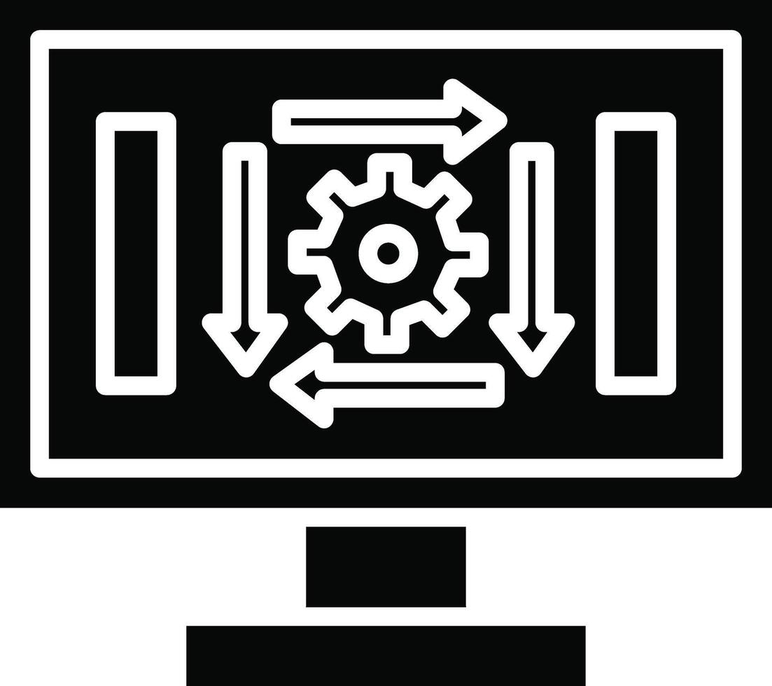 Workflow Illustration Icon vector