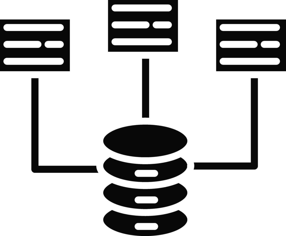 Big Data Illustration Icon vector