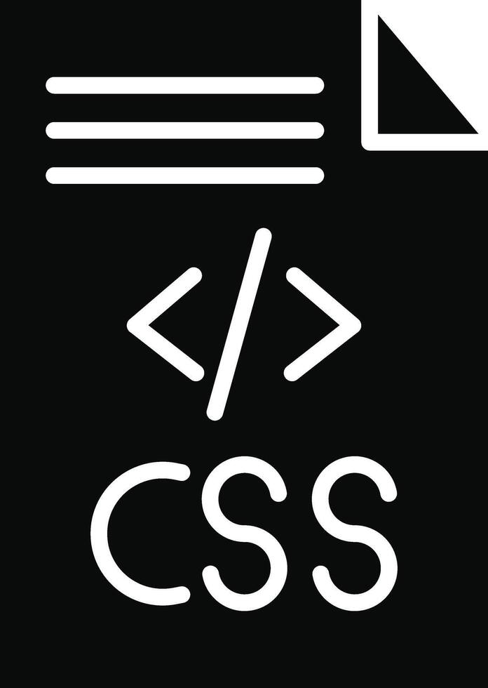 CSS Code Illustration Icon vector