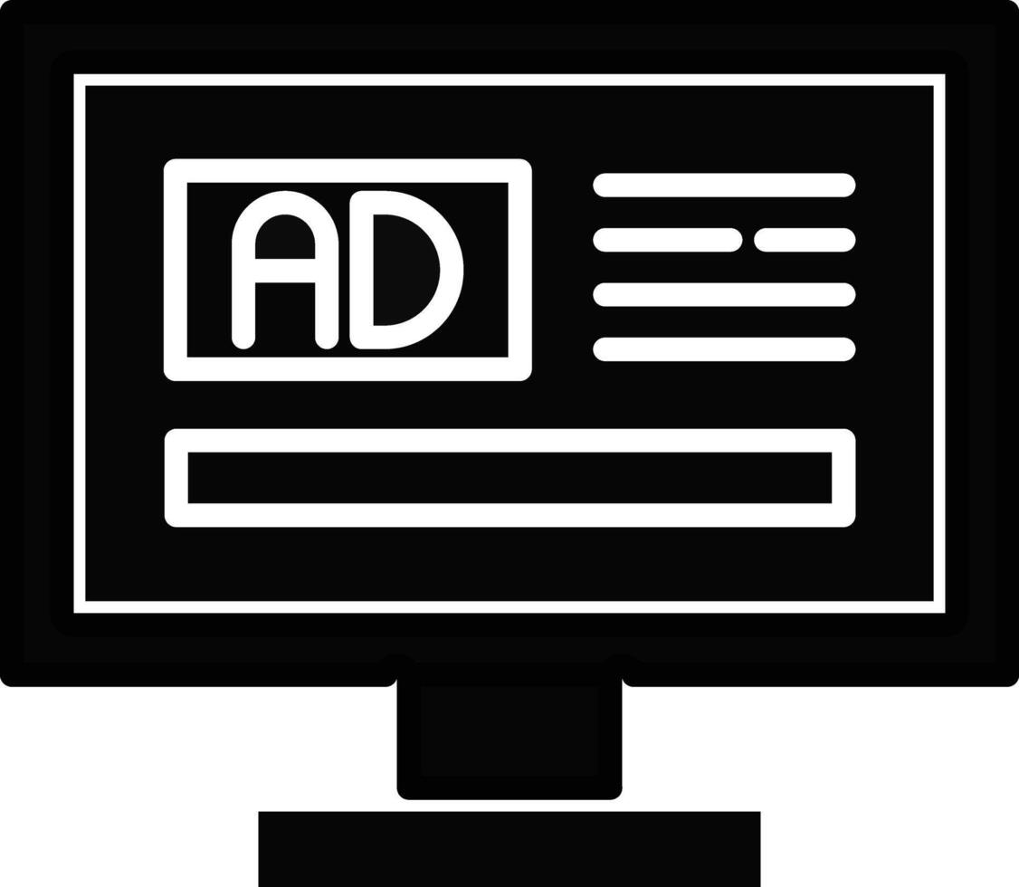 Online Ads Illustration Icon vector
