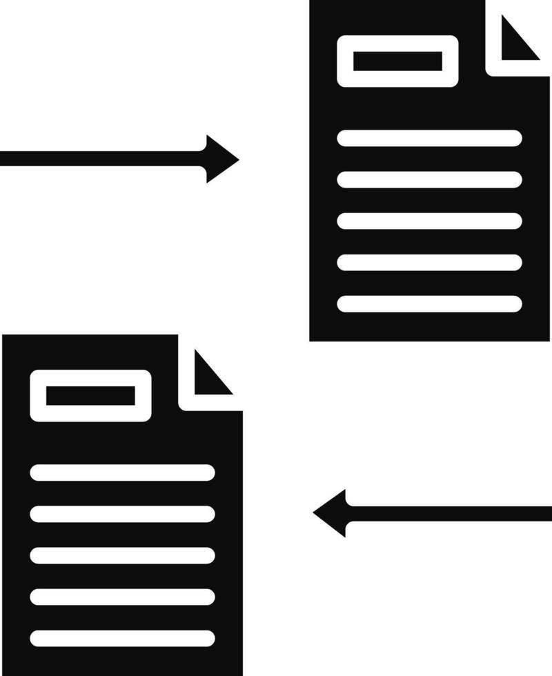 File Sharing Illustration Icon vector