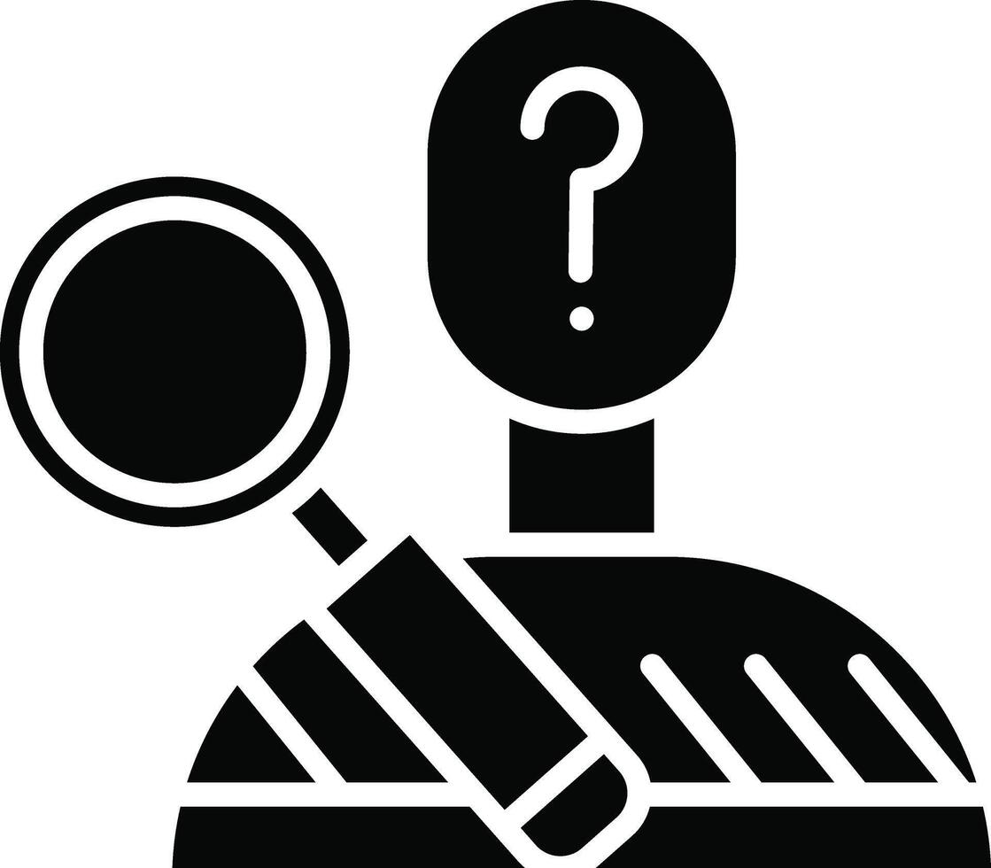 Suspect Illustration Icon vector