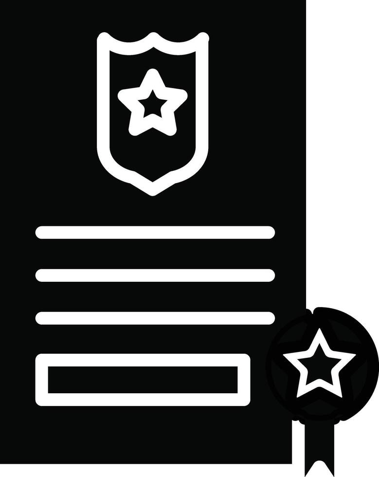 Police Certificate Illustration Icon vector